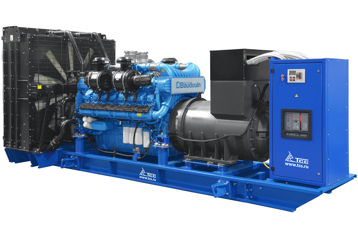 Электростанция дизельная Premium 1400 кВт с двигателем Baudouin ТСС АД-1400С-Т400-1РМ9 Генераторы (электростанции)