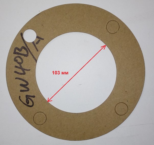 Прокладка редуктора GW40B ТСС 022018 Редукторы и регуляторы